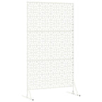 Schermo Privacy Bianco 100 x 50 x 180 cm Acciaio