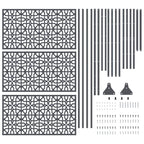 Schermo per Privacy Antracite 100 x 50 x 180 cm Acciaio