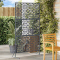 Schermo per Privacy Antracite 100 x 50 x 180 cm Acciaio
