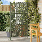 Schermo Privacy Oliva 100 x 50 x 180 cm Acciaio