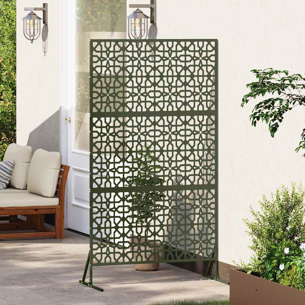 Schermo Privacy Oliva 100 x 50 x 180 cm Acciaio
