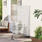 Schermo Privacy Grigio 100 x 50 x 180 cm Acciaio