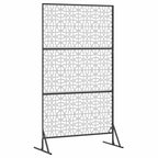 Schermo Privacy Grigio 100 x 50 x 180 cm Acciaio