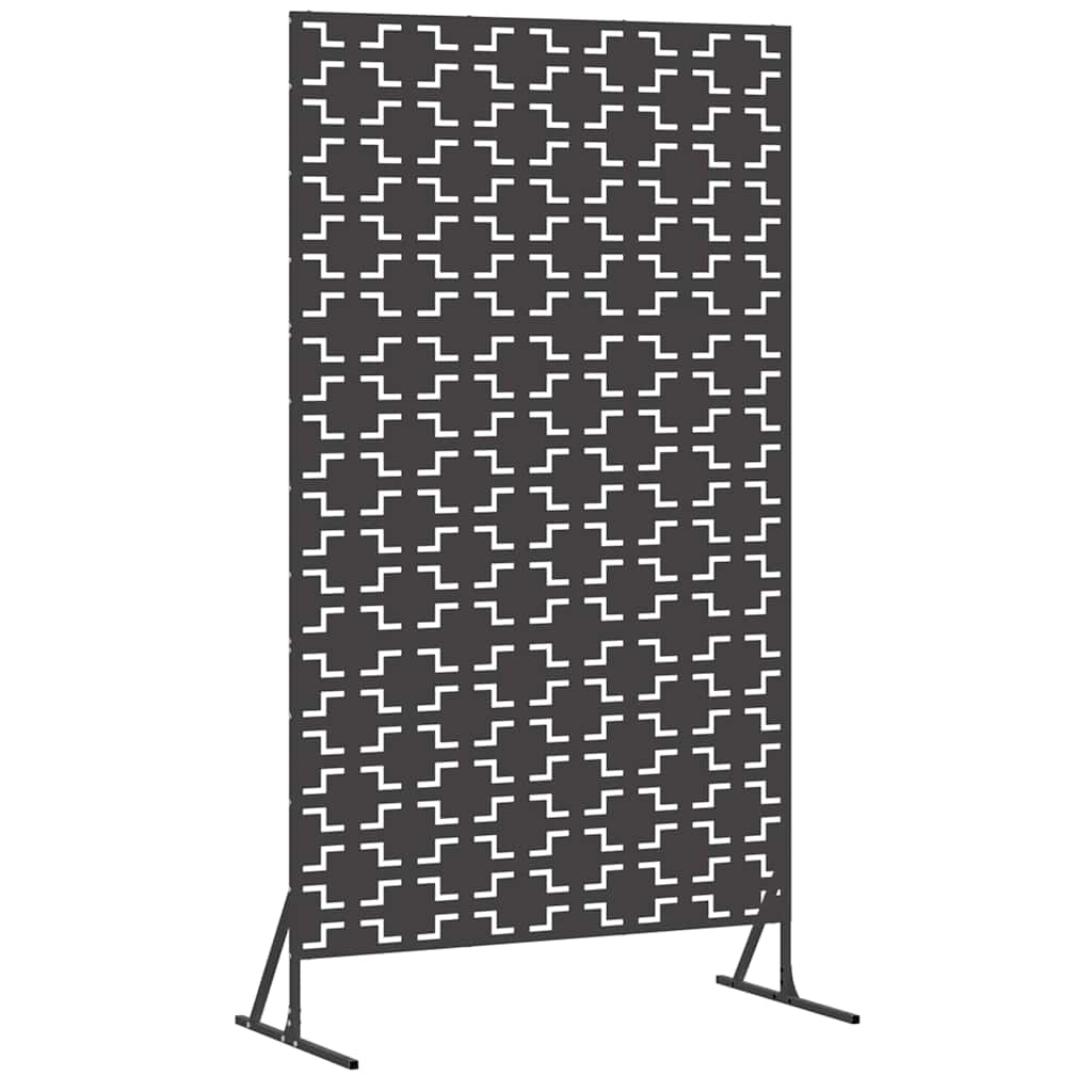 Schermo Privacy Nero 100 x 50 x 180 cm Acciaio