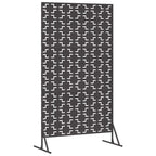 Schermo Privacy Nero 100 x 50 x 180 cm Acciaio