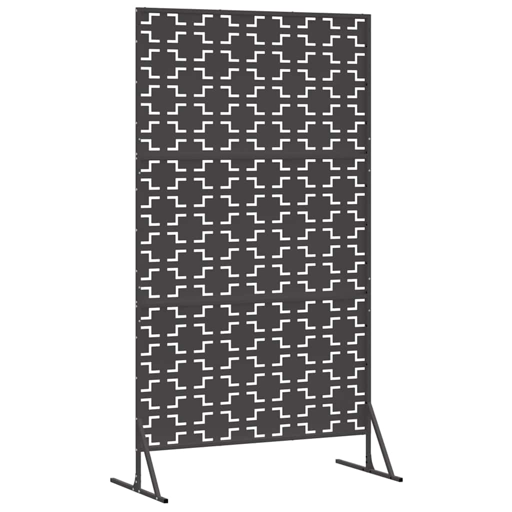 Schermo Privacy Nero 100 x 50 x 180 cm Acciaio