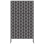 Schermo Privacy Nero 100 x 50 x 180 cm Acciaio