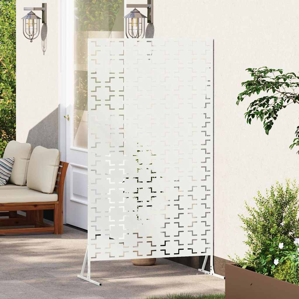 Schermo Privacy Bianco 100 x 50 x 180 cm Acciaio