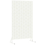 Schermo Privacy Bianco 100 x 50 x 180 cm Acciaio