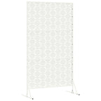 Schermo Privacy Bianco 100 x 50 x 180 cm Acciaio