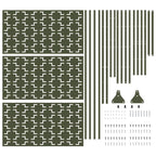 Schermo Privacy in Acciaio Oliva 100x50x180 cm