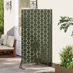 Schermo Privacy in Acciaio Oliva 100x50x180 cm
