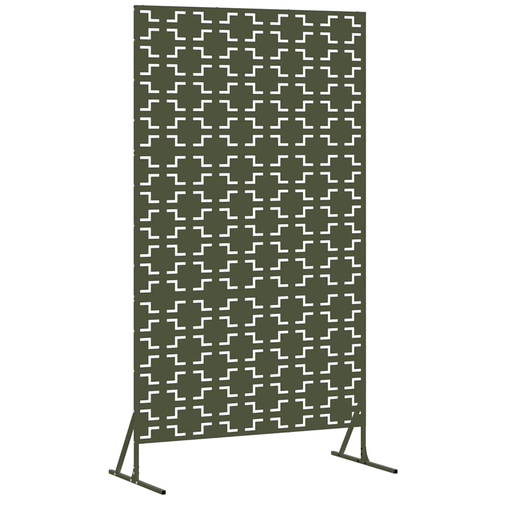 Schermo Privacy in Acciaio Oliva 100x50x180 cm