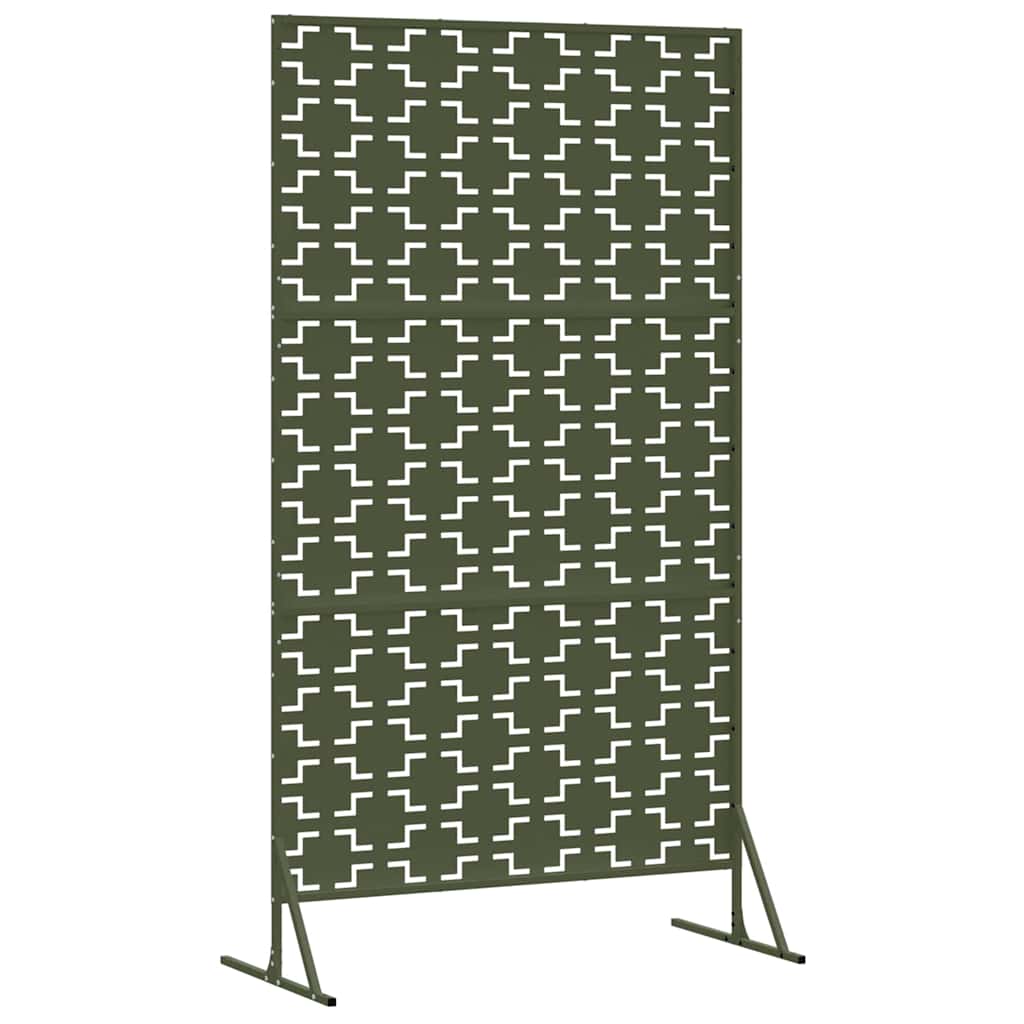 Schermo Privacy in Acciaio Oliva 100x50x180 cm