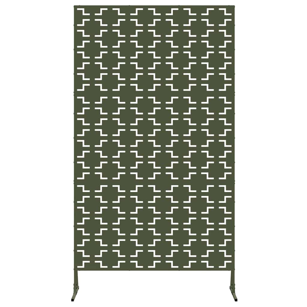 Schermo Privacy in Acciaio Oliva 100x50x180 cm