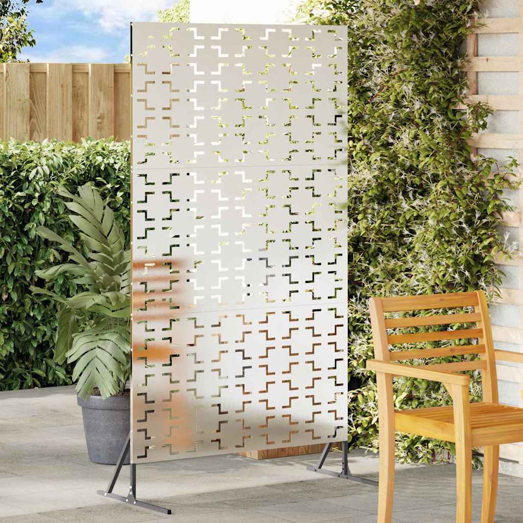 Schermo Privacy Grigio 100 x 50 x 180 cm Acciaio