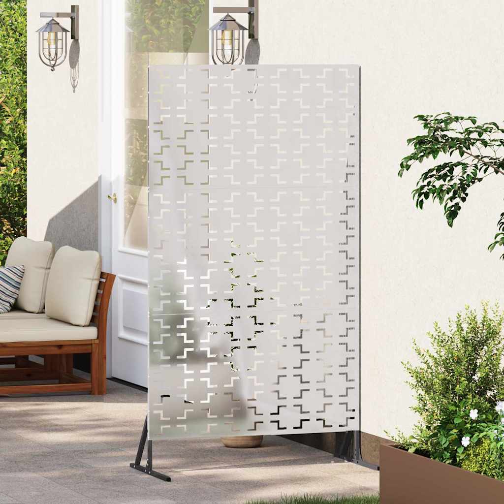 Schermo Privacy Grigio 100 x 50 x 180 cm Acciaio