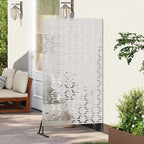 Schermo Privacy Grigio 100 x 50 x 180 cm Acciaio