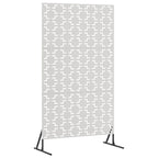 Schermo Privacy Grigio 100 x 50 x 180 cm Acciaio