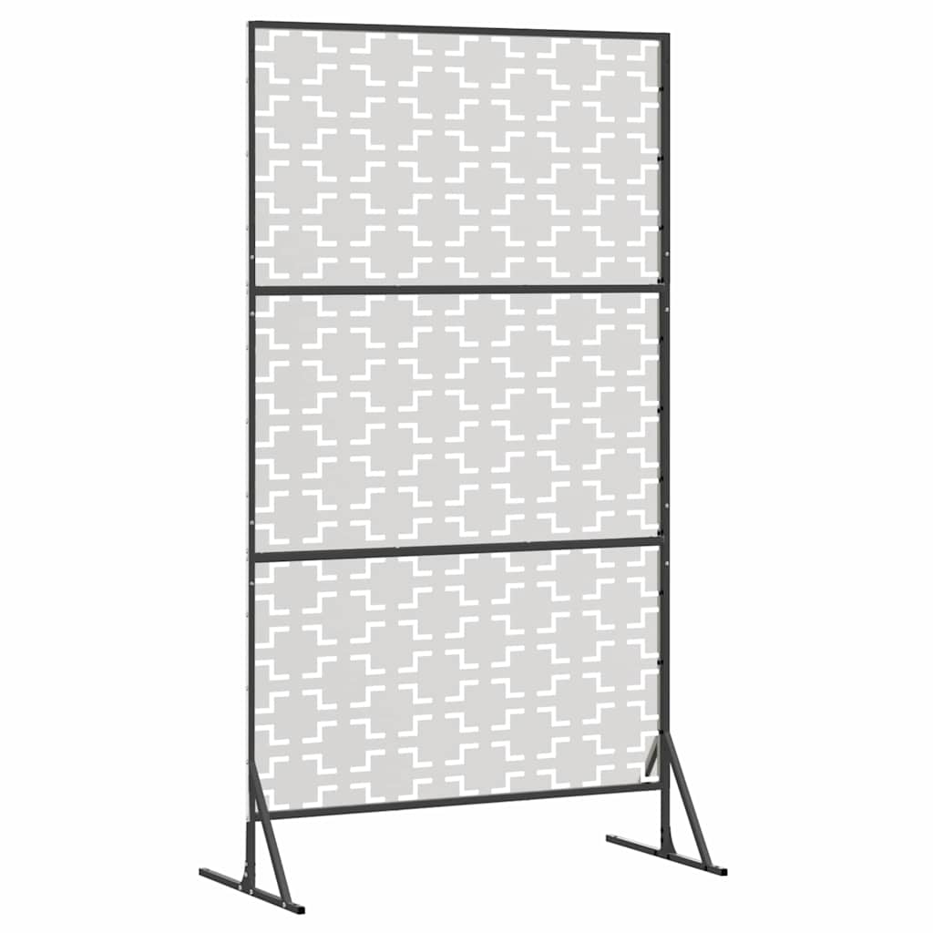 Schermo Privacy Grigio 100 x 50 x 180 cm Acciaio