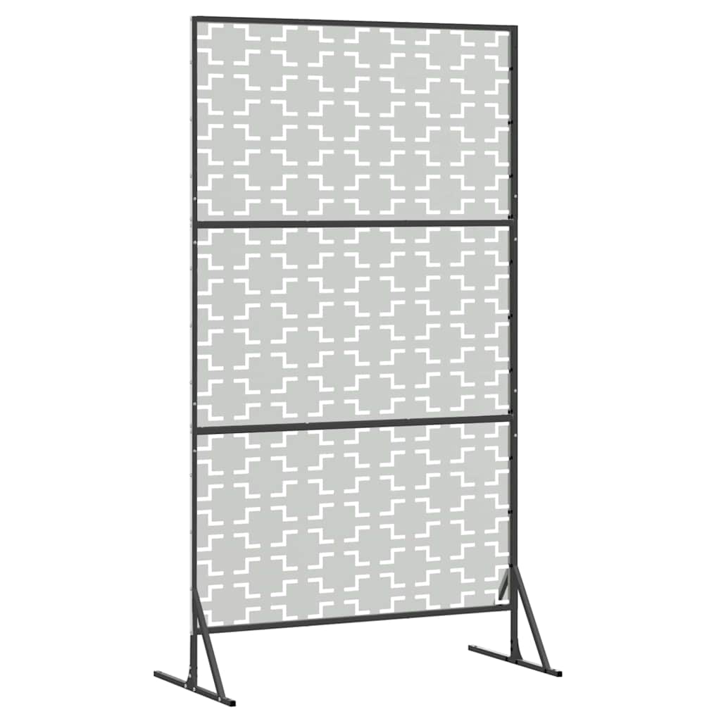 Schermo Privacy in Acciaio Grigio 100 x 50 x 180 cm
