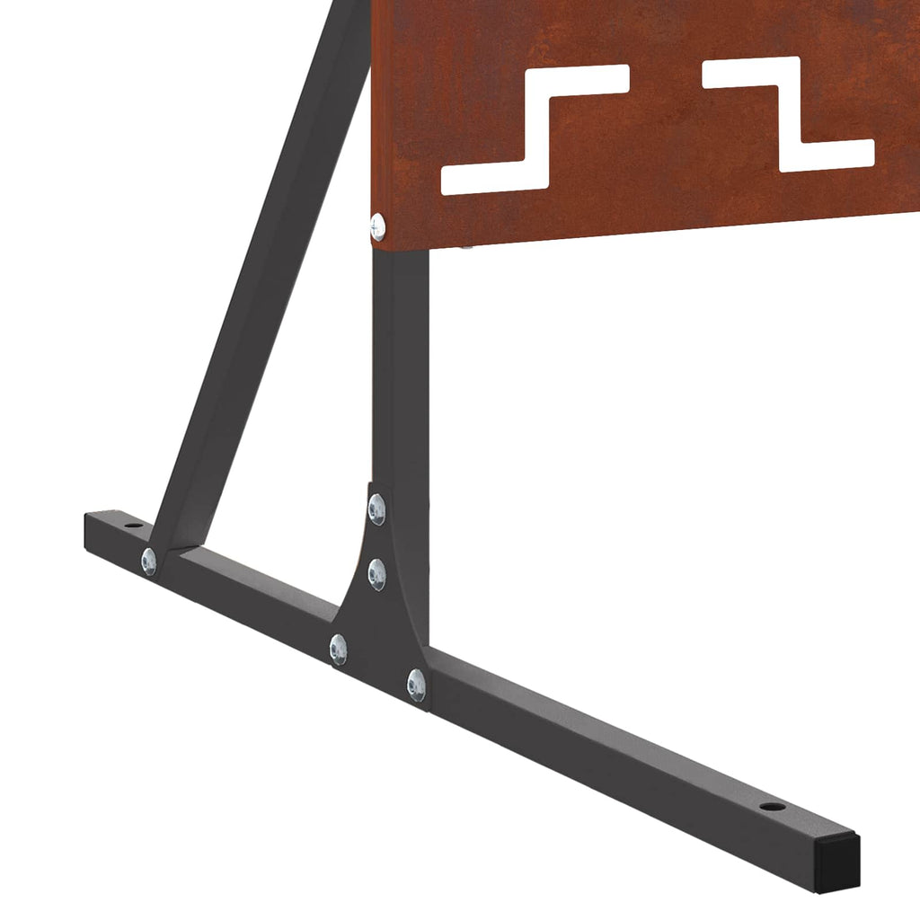 Schermo Privacy in Acciaio Grigio 100 x 50 x 180 cm