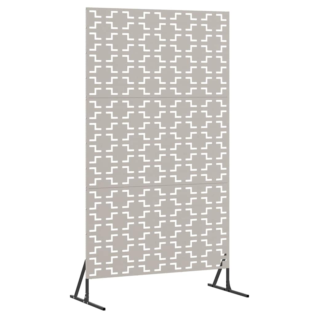 Schermo Privacy in Acciaio Grigio 100 x 50 x 180 cm