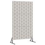 Schermo Privacy in Acciaio Grigio 100 x 50 x 180 cm