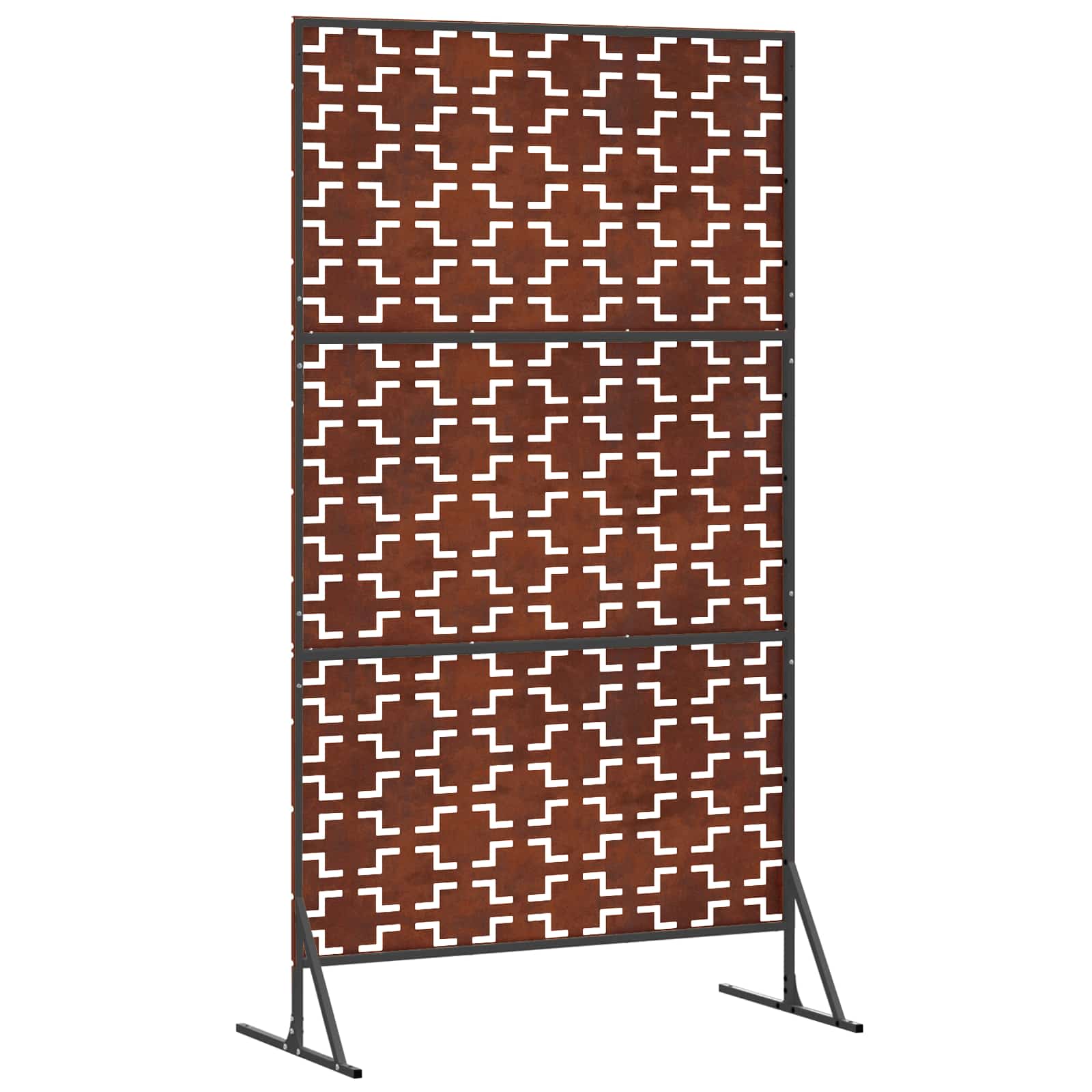 Schermo Privacy in Acciaio Grigio 100 x 50 x 180 cm