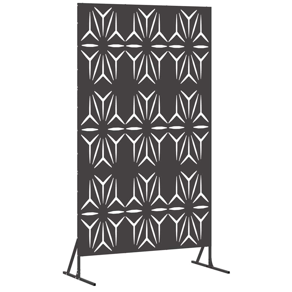 Schermo Privacy Nero 100 x 50 x 180 cm Acciaio