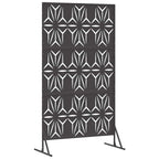 Schermo Privacy Nero 100 x 50 x 180 cm Acciaio