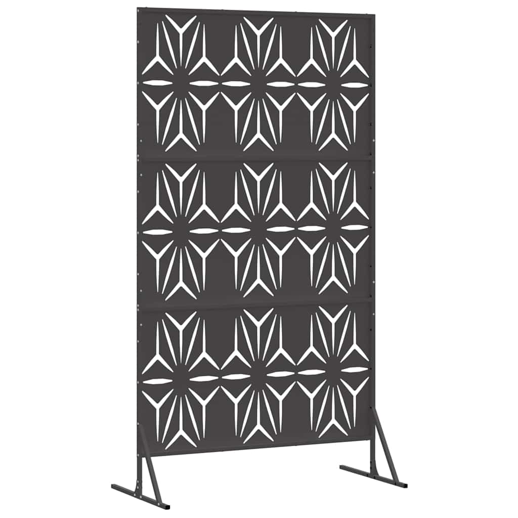Schermo Privacy Nero 100 x 50 x 180 cm Acciaio