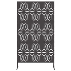 Schermo Privacy Nero 100 x 50 x 180 cm Acciaio