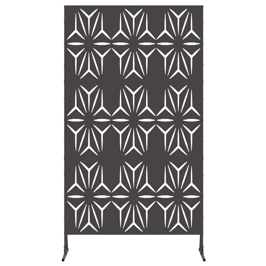 Schermo Privacy Nero 100 x 50 x 180 cm Acciaio