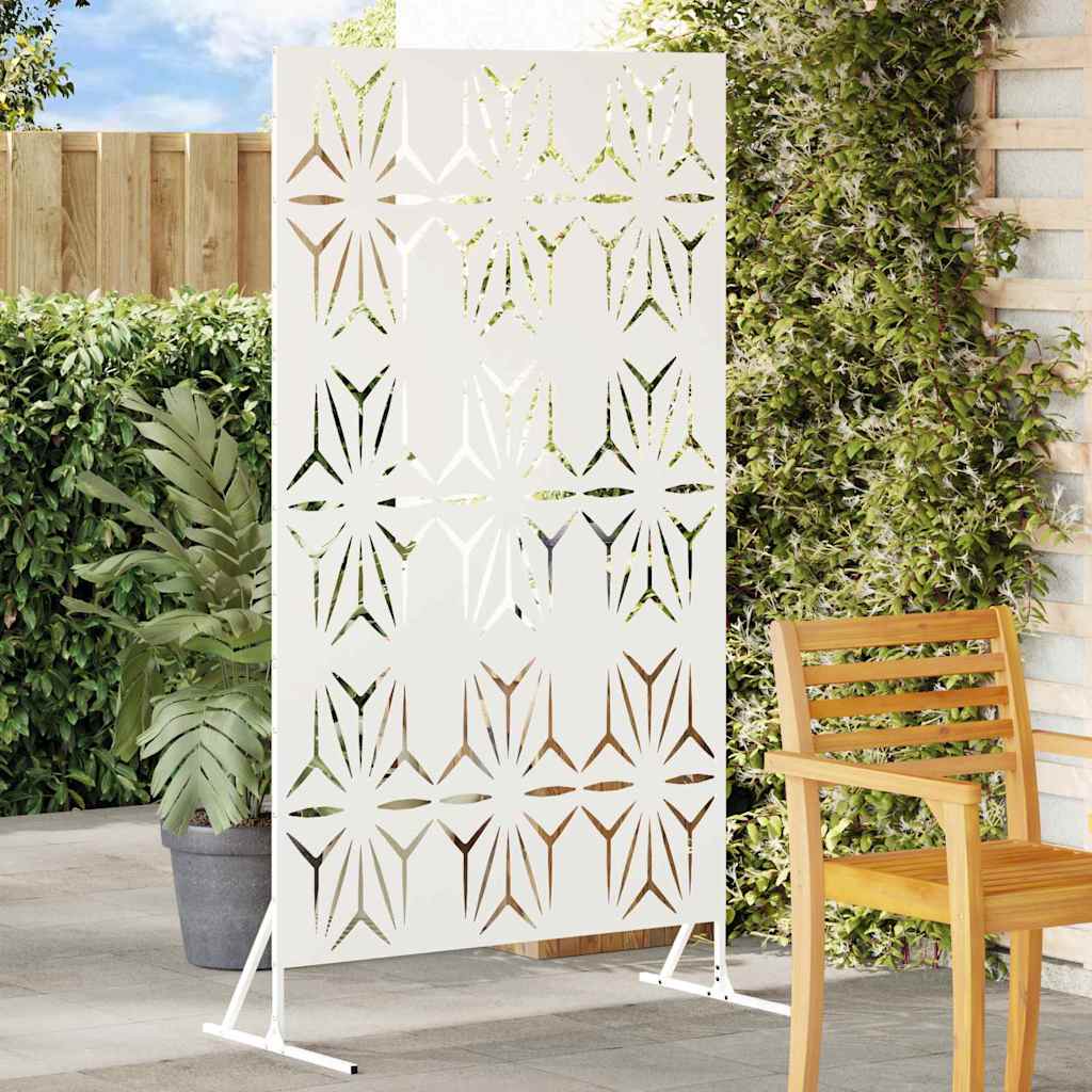 Schermo Privacy Bianco 100 x 50 x 180 cm Acciaio