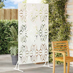 Schermo Privacy Bianco 100 x 50 x 180 cm Acciaio