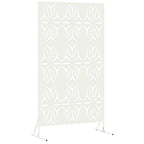 Schermo Privacy Bianco 100 x 50 x 180 cm Acciaio