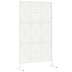 Schermo Privacy Bianco 100 x 50 x 180 cm Acciaio