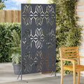 Schermo Privacy Antracite 100 x 50 x 180 cm in Acciaio
