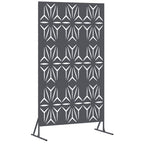 Schermo Privacy Antracite 100 x 50 x 180 cm in Acciaio