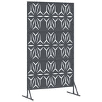 Schermo Privacy Antracite 100 x 50 x 180 cm in Acciaio