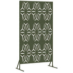 Schermo Privacy Oliva 100 x 50 x 180 cm Acciaio