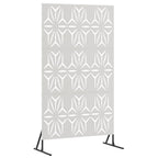 Schermo Privacy in Acciaio Grigio 100 x 50 x 180 cm