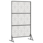 Schermo Privacy in Acciaio Grigio 100 x 50 x 180 cm