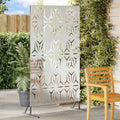 Schermo Privacy Grigio 100 x 50 x 180 cm Acciaio