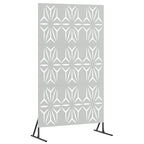 Schermo Privacy Grigio 100 x 50 x 180 cm Acciaio
