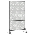 Schermo Privacy Grigio 100 x 50 x 180 cm Acciaio