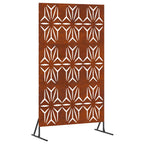 Schermo Privacy in Acciaio Grigio 100 x 50 x 180 cm