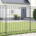 Elemento Recinzione ASSEN Grigio 170 x 200 cm Acciaio