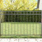 Elemento Recinzione ASSEN Grigio 170 x 80 cm Acciaio